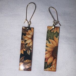 Sunflower earrings